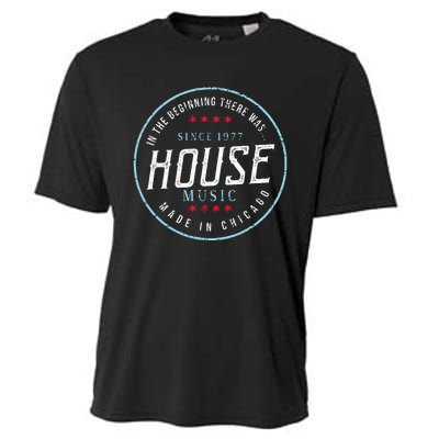 Chicago House Music Vintage Dj Edm Cooling Performance Crew T-Shirt