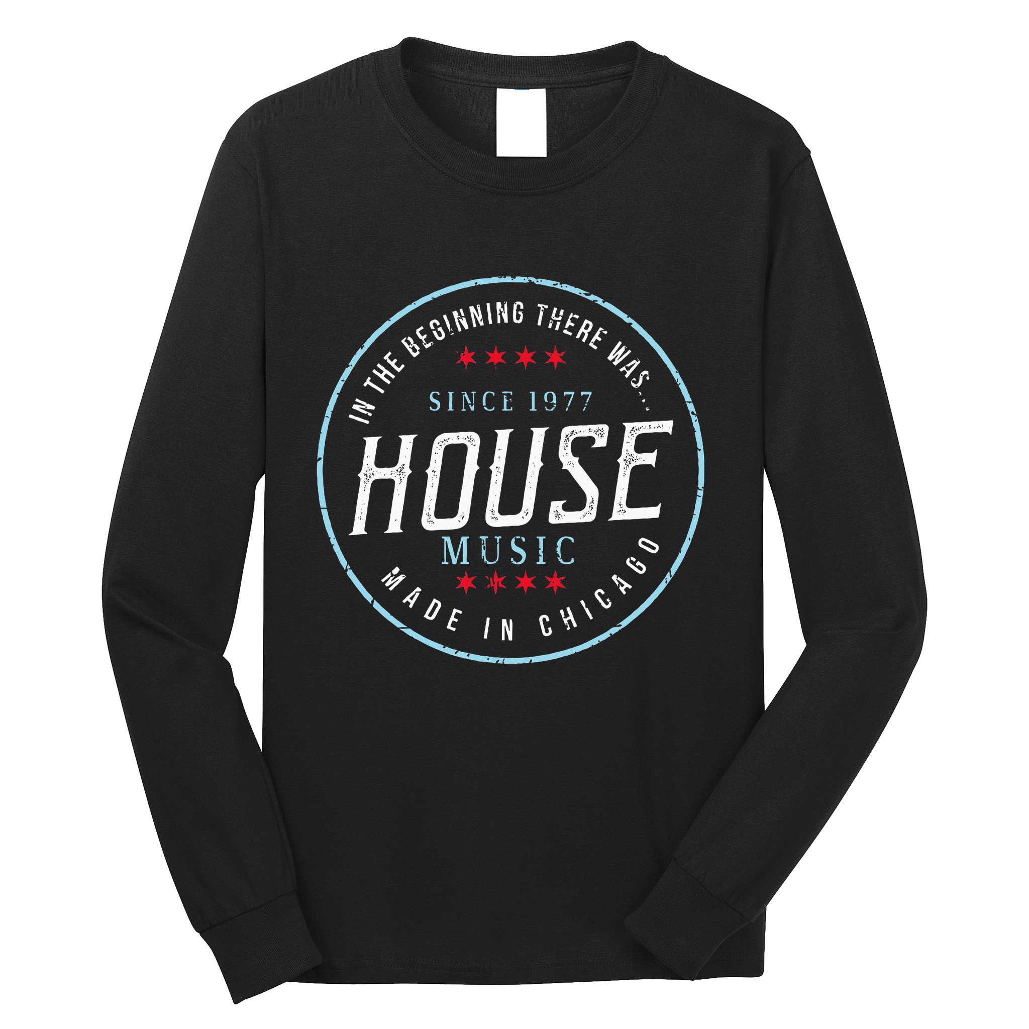 Chicago House Music Vintage Dj Edm Long Sleeve Shirt