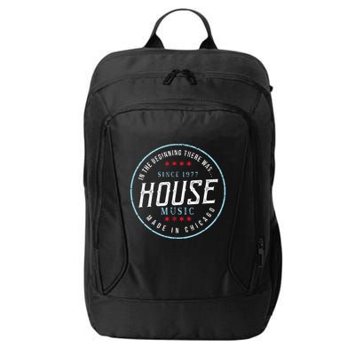 Chicago House Music Vintage Dj Edm City Backpack