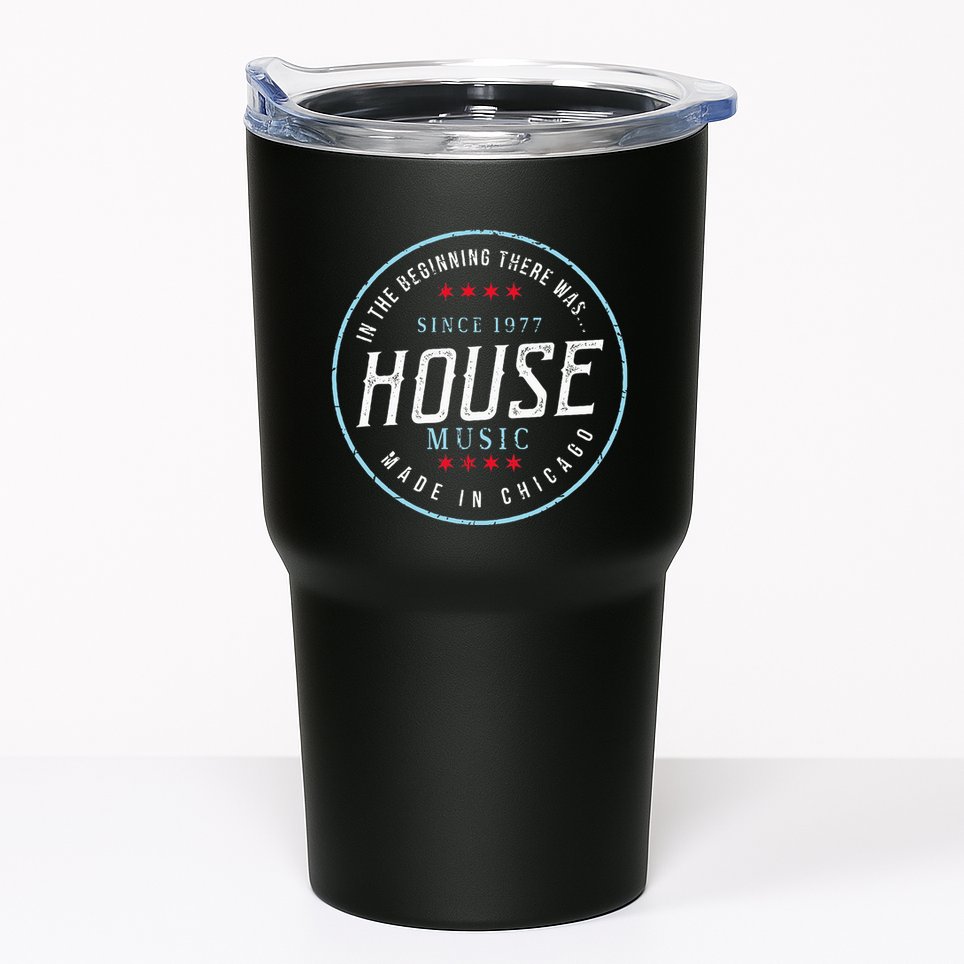 Chicago House Music Vintage Dj Edm Tumbler