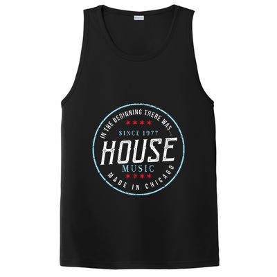 Chicago House Music Vintage Dj Edm PosiCharge Competitor Tank