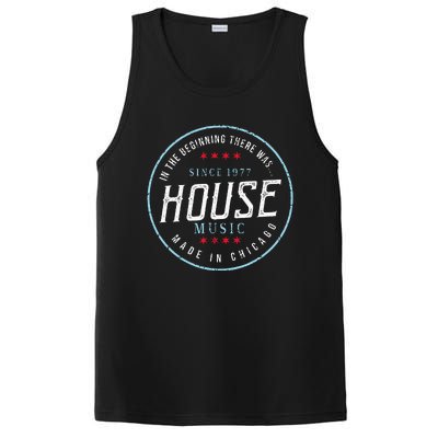 Chicago House Music Vintage Dj Edm PosiCharge Competitor Tank