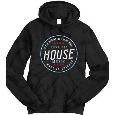 Chicago House Music Vintage Dj Edm Tie Dye Hoodie