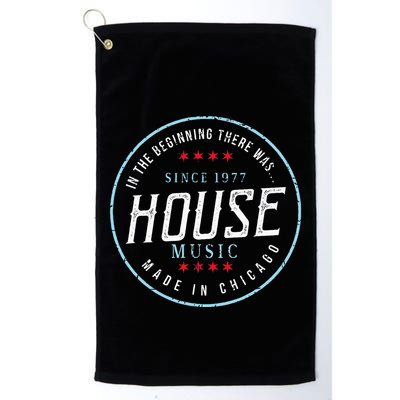Chicago House Music Vintage Dj Edm Golf Towel