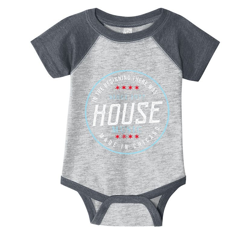 Chicago House Music Vintage Dj Edm Infant Baby Jersey Bodysuit