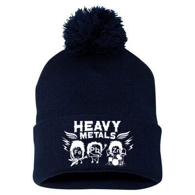 Chemistry Heavy Metals Geek Nerd Funny Chemist Pom Pom 12in Knit Beanie