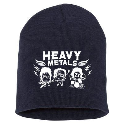 Chemistry Heavy Metals Geek Nerd Funny Chemist Short Acrylic Beanie