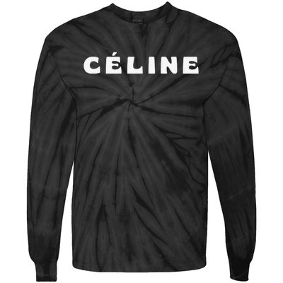 Céline Hello My Name Is Name Tag First Name Tie-Dye Long Sleeve Shirt