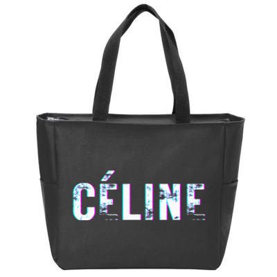 Céline Hello My Name Is Name Tag First Name Zip Tote Bag