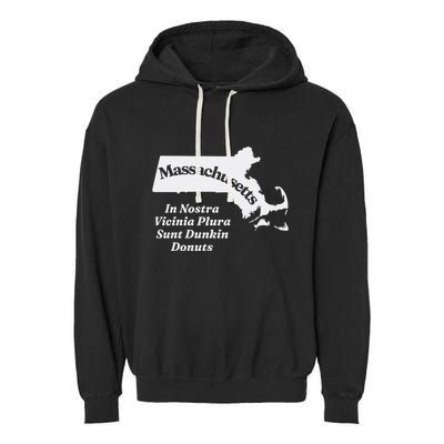 Click Hole Massachusetts In Nostra Vicinia Plura Sunt Dunkin Donuts Garment-Dyed Fleece Hoodie