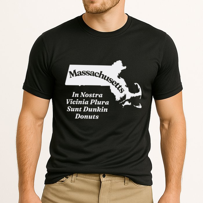 Click Hole Massachusetts In Nostra Vicinia Plura Sunt Dunkin Donuts Cooling Performance Crew T-Shirt