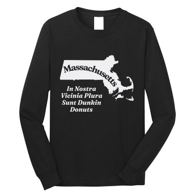 Click Hole Massachusetts In Nostra Vicinia Plura Sunt Dunkin Donuts Long Sleeve Shirt