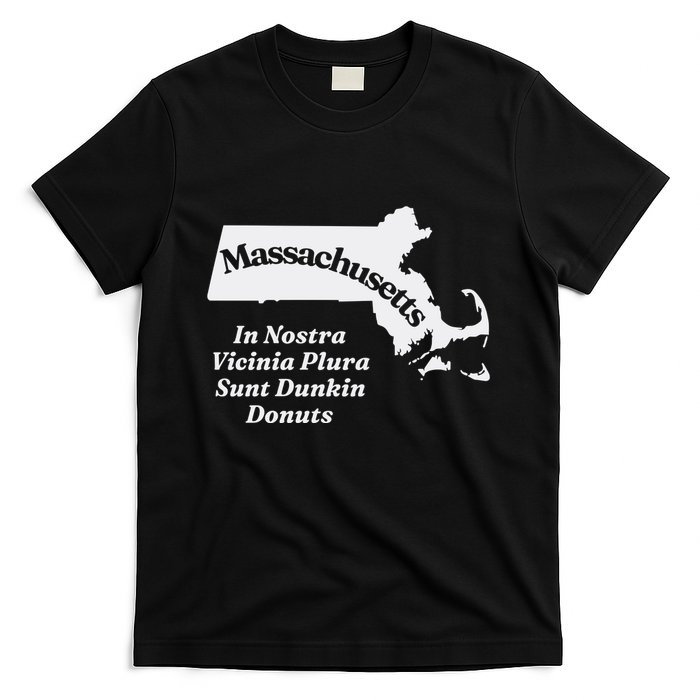 Click Hole Massachusetts In Nostra Vicinia Plura Sunt Dunkin Donuts T-Shirt