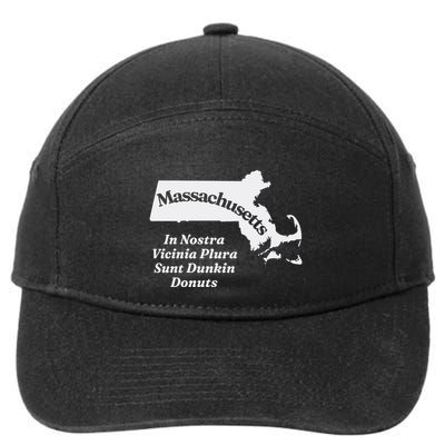Click Hole Massachusetts In Nostra Vicinia Plura Sunt Dunkin Donuts 7-Panel Snapback Hat