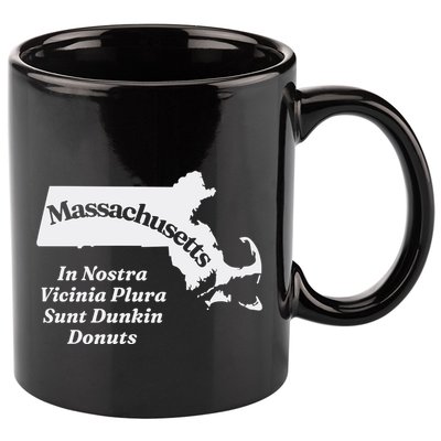 Click Hole Massachusetts In Nostra Vicinia Plura Sunt Dunkin Donuts 11oz C Handle Ceramic Mug
