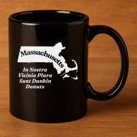 Click Hole Massachusetts In Nostra Vicinia Plura Sunt Dunkin Donuts 11oz C Handle Ceramic Mug