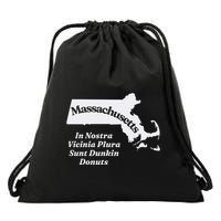 Click Hole Massachusetts In Nostra Vicinia Plura Sunt Dunkin Donuts Drawstring Bag