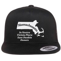 Click Hole Massachusetts In Nostra Vicinia Plura Sunt Dunkin Donuts Flat Bill Trucker Hat