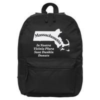 Click Hole Massachusetts In Nostra Vicinia Plura Sunt Dunkin Donuts 16 in Basic Backpack