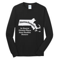 Click Hole Massachusetts In Nostra Vicinia Plura Sunt Dunkin Donuts Tall Long Sleeve T-Shirt