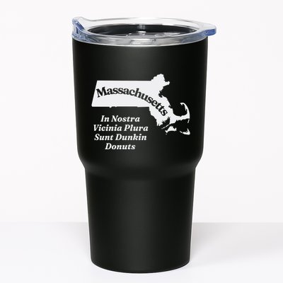 Click Hole Massachusetts In Nostra Vicinia Plura Sunt Dunkin Donuts Tumbler