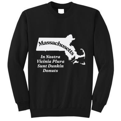 Click Hole Massachusetts In Nostra Vicinia Plura Sunt Dunkin Donuts Tall Sweatshirt