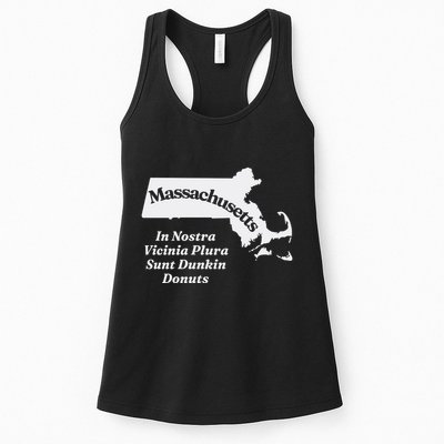 Click Hole Massachusetts In Nostra Vicinia Plura Sunt Dunkin Donuts Womens Tank Top