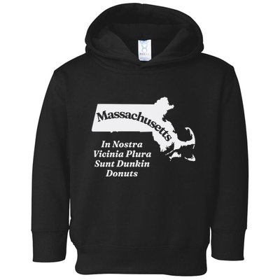 Click Hole Massachusetts In Nostra Vicinia Plura Sunt Dunkin Donuts Toddler Hoodie