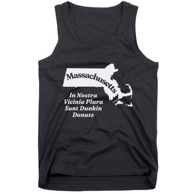 Click Hole Massachusetts In Nostra Vicinia Plura Sunt Dunkin Donuts Tank Top