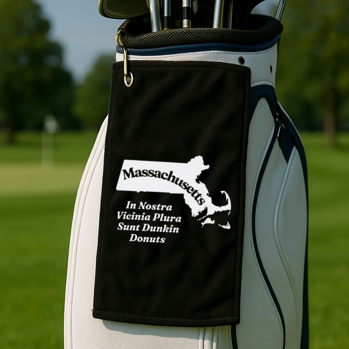 Click Hole Massachusetts In Nostra Vicinia Plura Sunt Dunkin Donuts Golf Towel