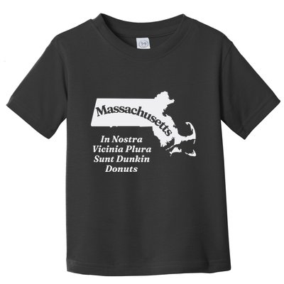 Click Hole Massachusetts In Nostra Vicinia Plura Sunt Dunkin Donuts Toddler T-Shirt