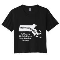 Click Hole Massachusetts In Nostra Vicinia Plura Sunt Dunkin Donuts Crop Top