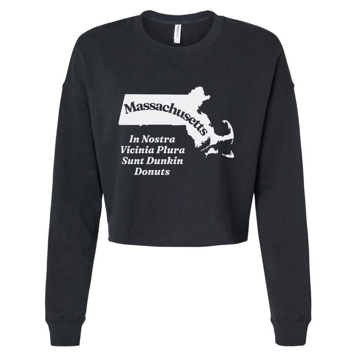 Click Hole Massachusetts In Nostra Vicinia Plura Sunt Dunkin Donuts Cropped Pullover Crew
