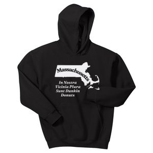 Click Hole Massachusetts In Nostra Vicinia Plura Sunt Dunkin Donuts Kids Hoodie