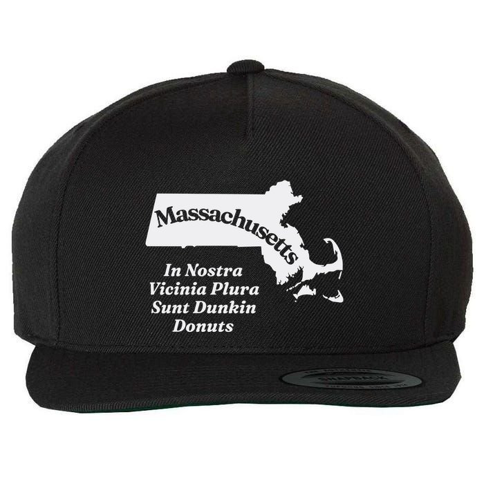 Click Hole Massachusetts In Nostra Vicinia Plura Sunt Dunkin Donuts Wool Snapback Cap
