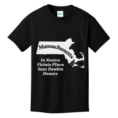 Click Hole Massachusetts In Nostra Vicinia Plura Sunt Dunkin Donuts Kids T-Shirt