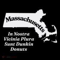 Click Hole Massachusetts In Nostra Vicinia Plura Sunt Dunkin Donuts Kids T-Shirt