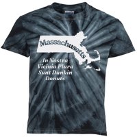 Click Hole Massachusetts In Nostra Vicinia Plura Sunt Dunkin Donuts Kids Tie-Dye T-Shirt