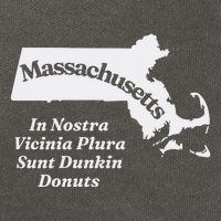 Click Hole Massachusetts In Nostra Vicinia Plura Sunt Dunkin Donuts Cotton Canvas Backpack