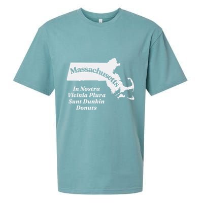 Click Hole Massachusetts In Nostra Vicinia Plura Sunt Dunkin Donuts Sueded Cloud Jersey T-Shirt