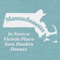 Click Hole Massachusetts In Nostra Vicinia Plura Sunt Dunkin Donuts Sueded Cloud Jersey T-Shirt