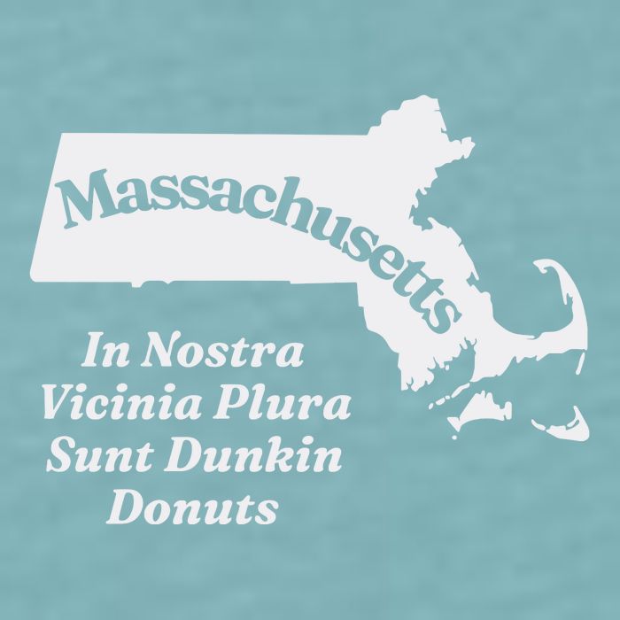 Click Hole Massachusetts In Nostra Vicinia Plura Sunt Dunkin Donuts Sueded Cloud Jersey T-Shirt
