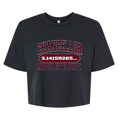 Chancellor High Mathletic Department Pi New Math Teachers= Bella+Canvas Jersey Crop Tee