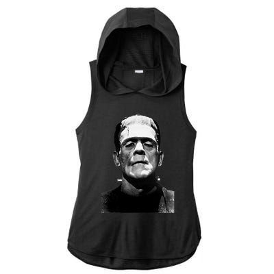 Classic Halloween Monster Horror Movie Monster Ladies PosiCharge Tri-Blend Wicking Draft Hoodie Tank