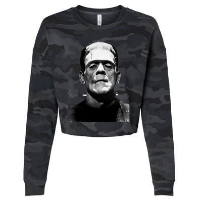 Classic Halloween Monster Horror Movie Monster Cropped Pullover Crew