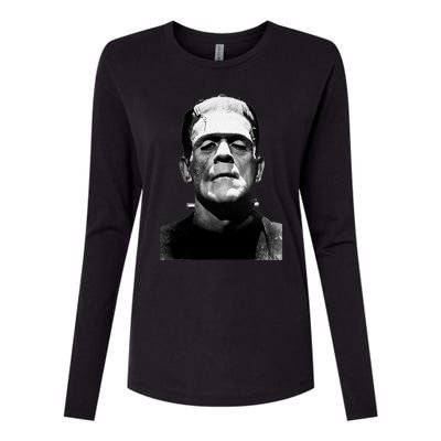 Classic Halloween Monster Horror Movie Monster Womens Cotton Relaxed Long Sleeve T-Shirt