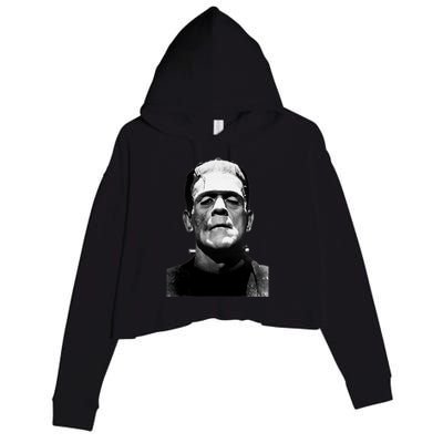 Classic Halloween Monster Horror Movie Monster Crop Fleece Hoodie