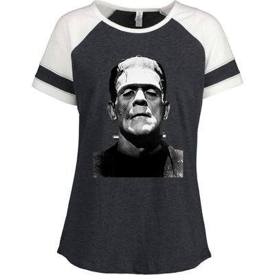 Classic Halloween Monster Horror Movie Monster Enza Ladies Jersey Colorblock Tee