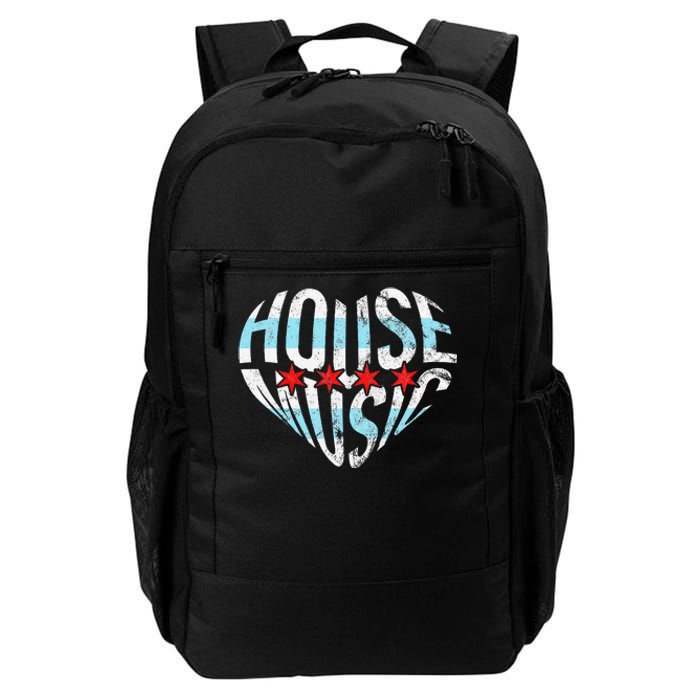 Chicago House Music I Love House Music Dj Daily Commute Backpack