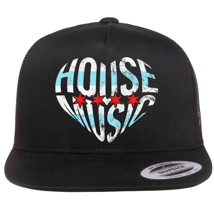 Chicago House Music I Love House Music Dj Flatbill Hat